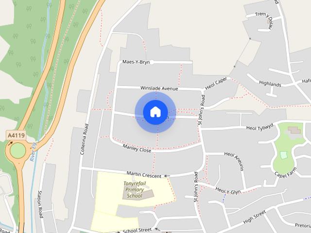 House for rent in Tonyrefail, Coedely
