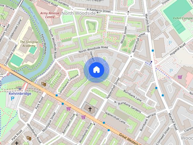 Apartment for rent in Queen's Cross, Glasgow