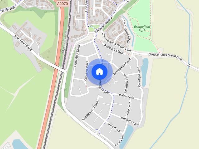 House for rent in Cheeseman's Green, Bridgefield