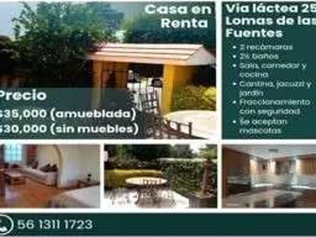 Casa en renta en Lomas Verdes, Naucalpan de Juárez