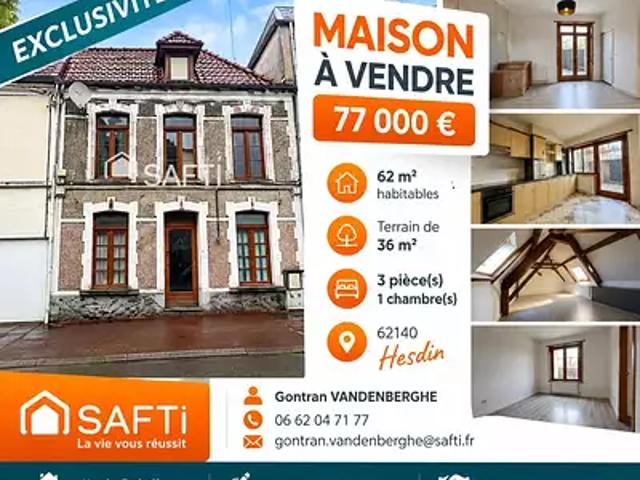 Maison vente à Hesdin, Hesdin-la-Forêt