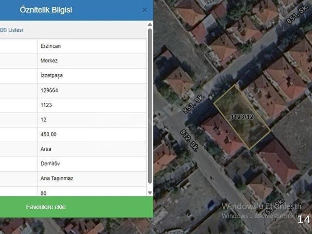 Erzincan Merkez, Erzincan içerisinde satılık Arsa
