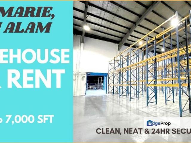 Warehouse for rent in Petaling, Alam Impian