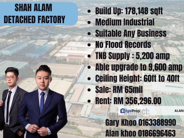Warehouse for rent in Petaling, Alam Impian