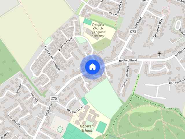 House for rent in Cranfield, Central Bedfordshire