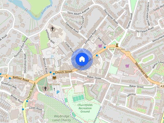 Apartment for rent in Weybridge, Elmbridge