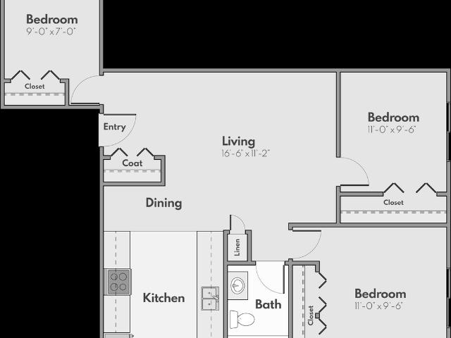 Apartment for rent in Bailey, Michigan
