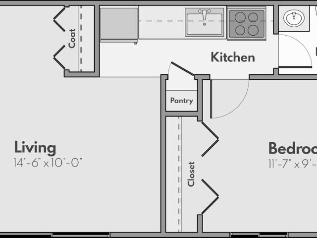 Apartment for rent in Bailey, Michigan