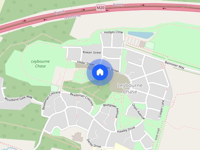 House for rent in Leybourne, Bourne Vale