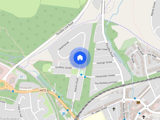 House for rent in Cefn Fforest, Wales