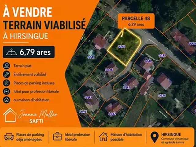 Terrain vente à Hirsingue, Collectivité européenne d'Alsace