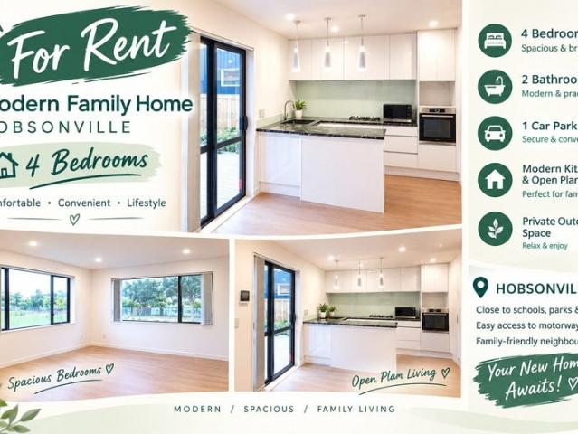 House for rent in Hobsonville, Upper Harbour