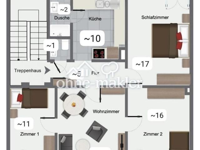 Apartment mieten in Martinsviertel-West, Hessen