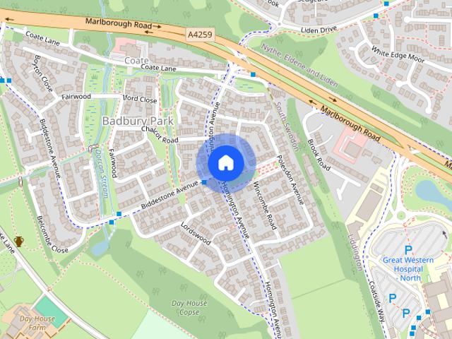 House for rent in Badbury Park, Swindon