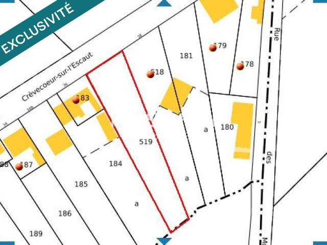 Terrain vente à Cambrai, Honnecourt-sur-escaut