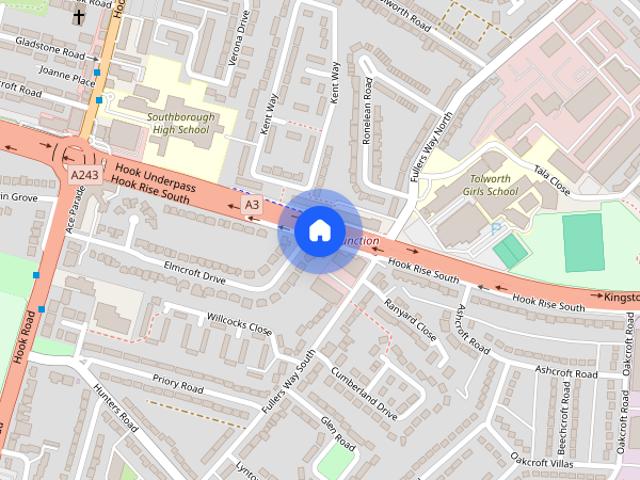Apartment for rent in Surbiton, Hook