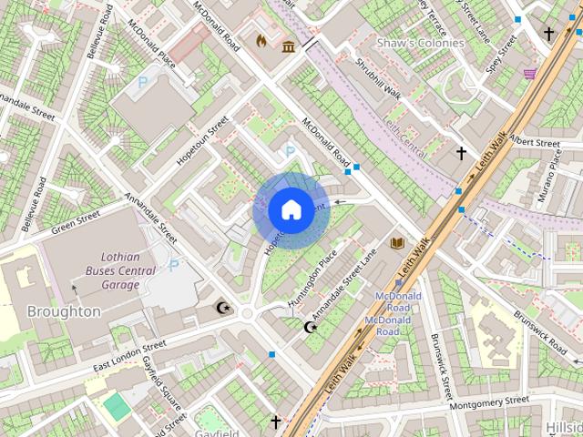 Apartment for rent in Gayfield, Broughton