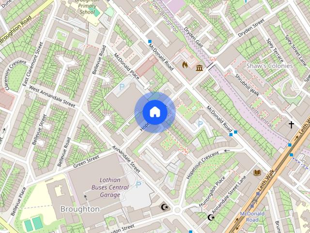 Apartment for rent in Gayfield, Broughton