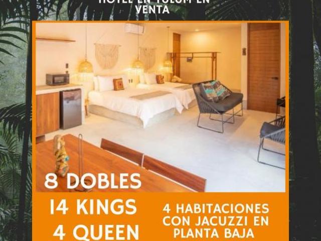 Hotel Boutique Venta Tulum $25MDP 26 Suites