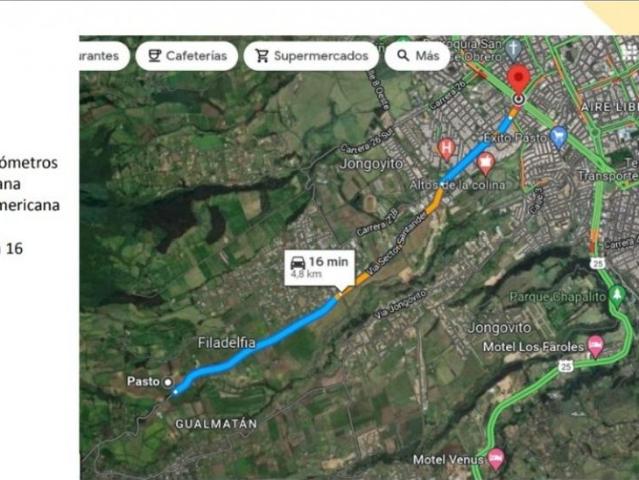 Hotel de lujo de 350000 m2 en venta Pasto, Departamento de Nariño