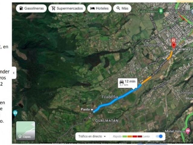 Hotel de lujo de 350000 m2 en venta Pasto, Departamento de Nariño