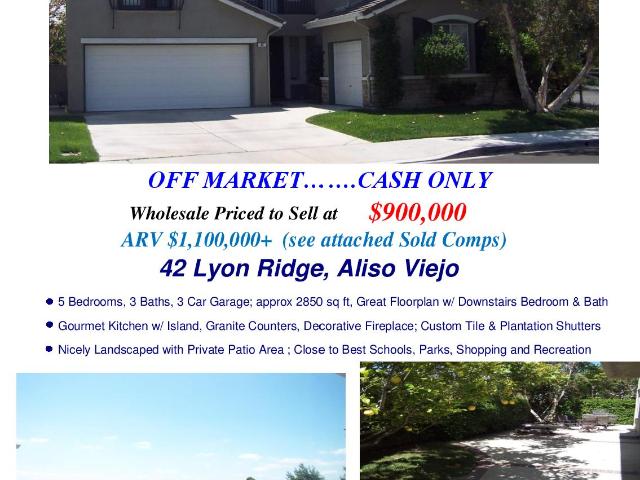 House for sale in Aliso Viejo