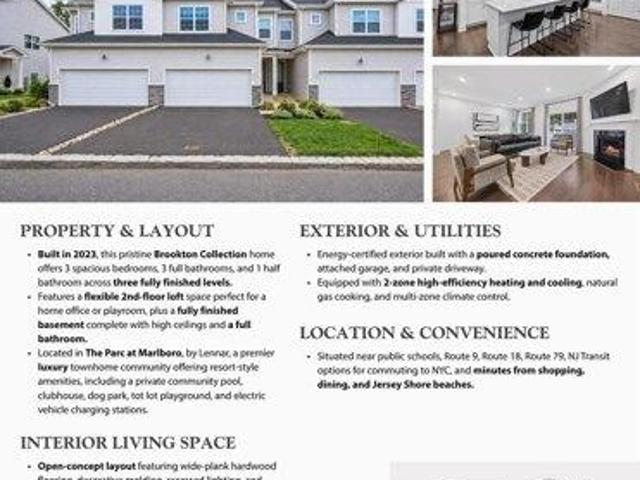 House for sale in The Parc at Marlboro by Lennar homes, Marlboro Township