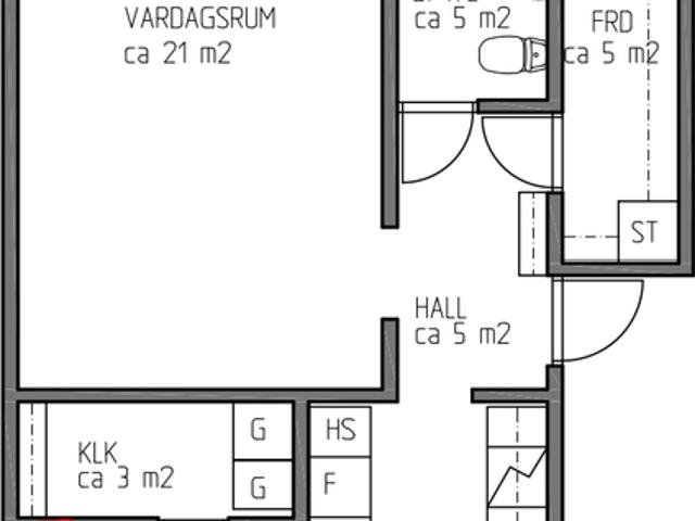 Rum hyra i Smedby, Kalmar