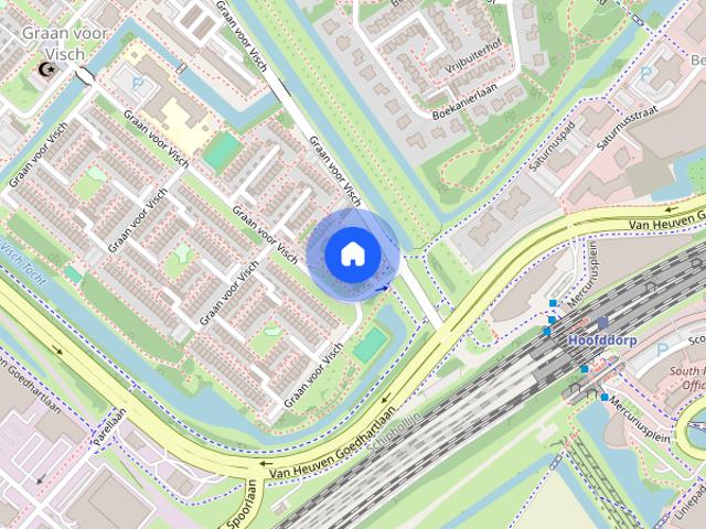Woning te huur in Graan voor Visch, Hoofddorp