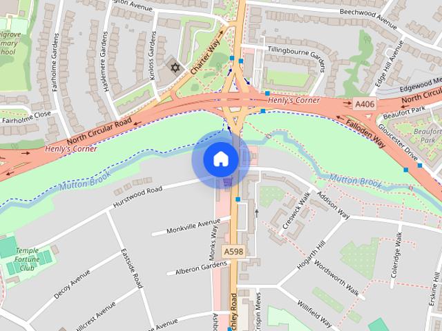 Apartment for rent in Temple Fortune, Greater London