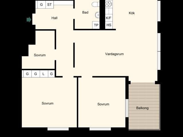 Bostadsrätt till salu i Stockholm