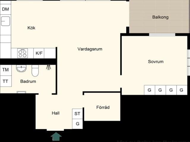 Bostadsrätt till salu