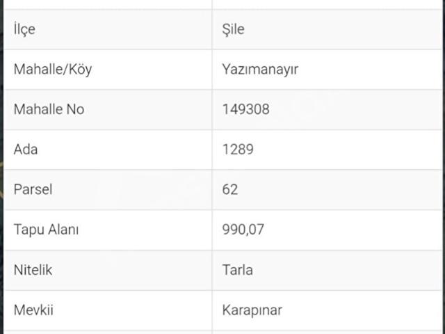 Şile, İstanbul içerisinde satılık Arsa