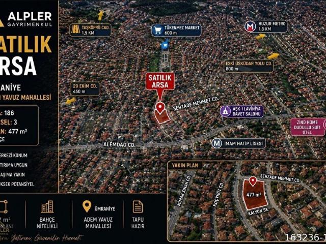 Ümraniye, İstanbul içerisinde satılık Arsa