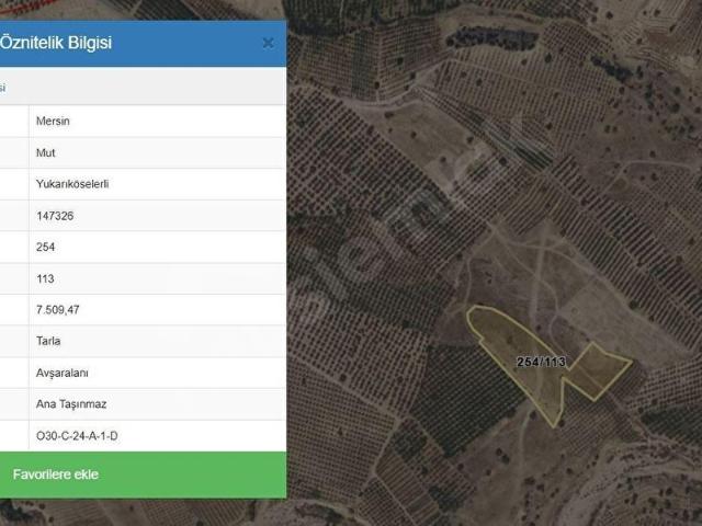 Mut, Mersin içerisinde satılık mülk