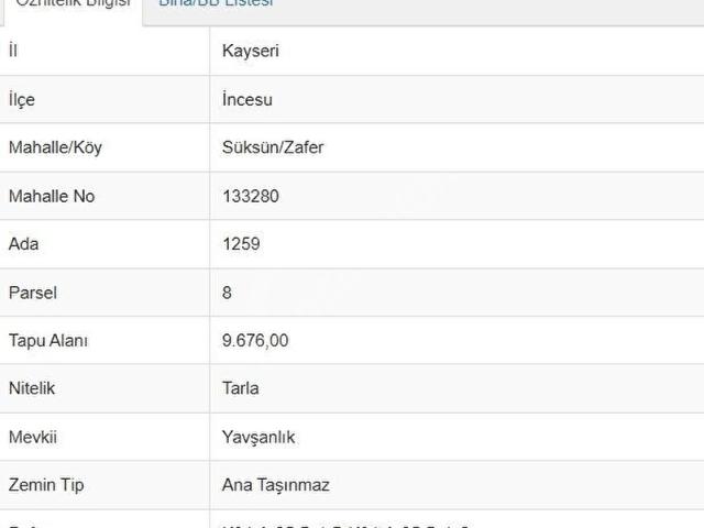İncesu, Kayseri içerisinde satılık Dükkan