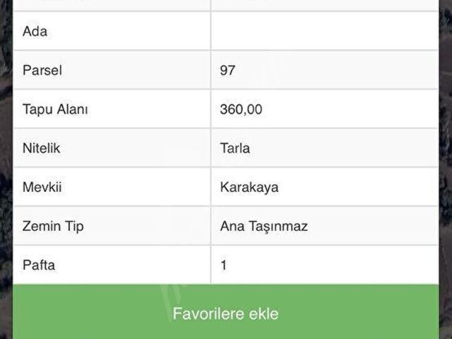 İnönü, Eskişehir içerisinde satılık Arsa