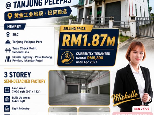 Warehouse for sale in Bukit Ledang, Johor