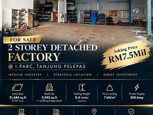 Warehouse for sale in Bukit Ledang, Johor