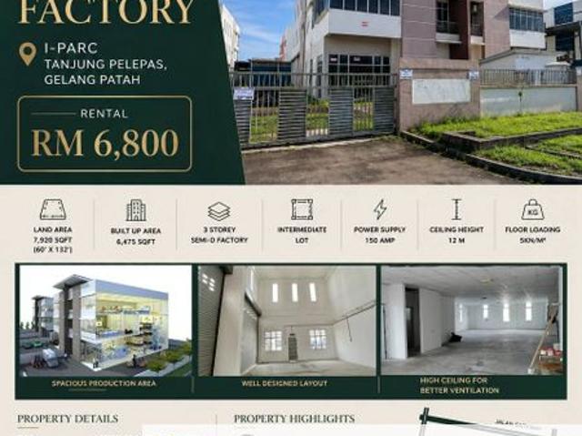 Warehouse for rent in Bukit Ledang, Johor