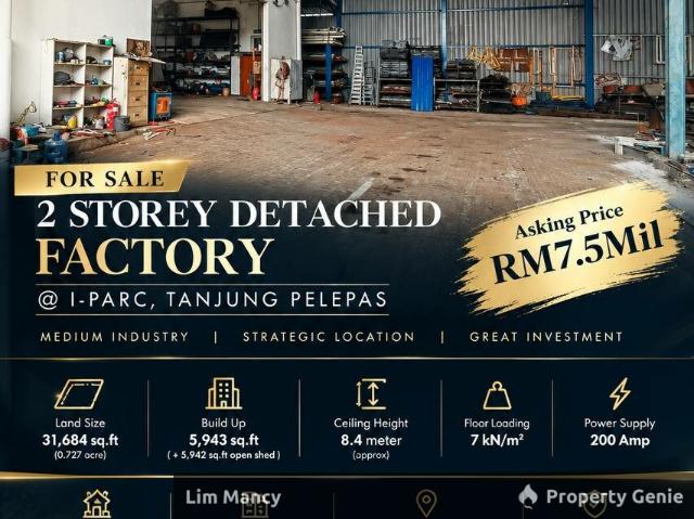 Warehouse for sale in Bukit Ledang, Johor