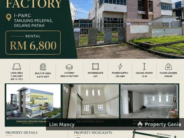 Warehouse for rent in Bukit Ledang, Johor