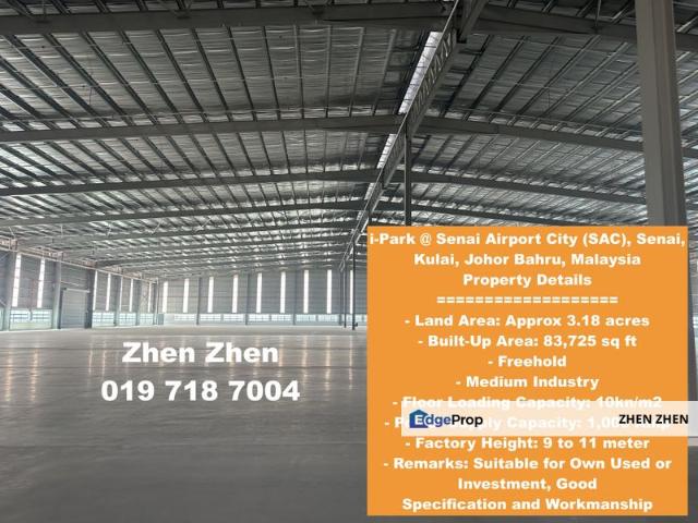 Warehouse for sale in Kulai, Johor