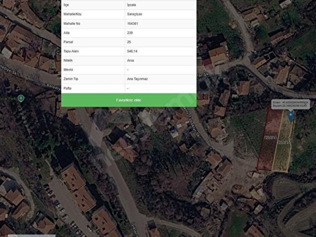 İpsala, Edirne içerisinde satılık Arsa