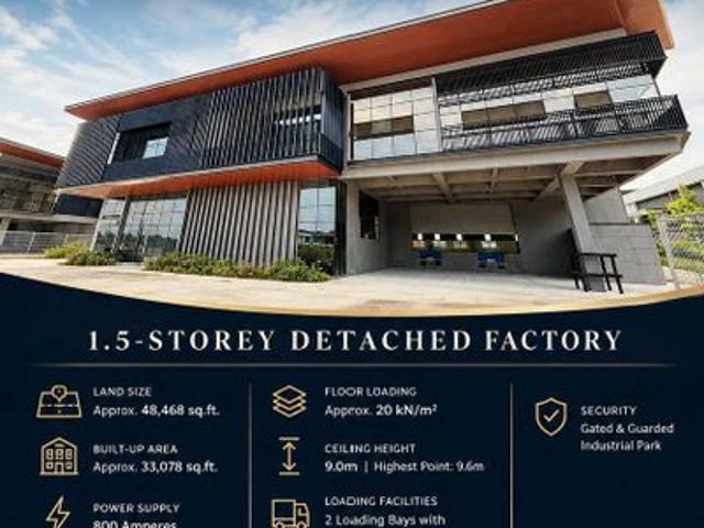 Warehouse for rent in Southern Industrial and Logistics Clusters, Iskandar Puteri