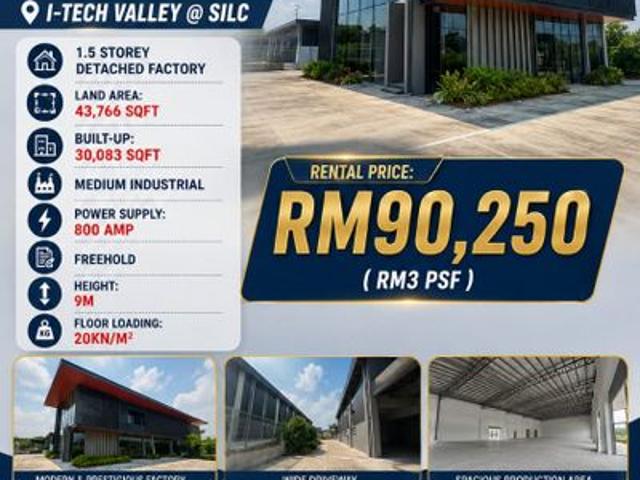 Warehouse for rent in Bukit Ledang, Johor