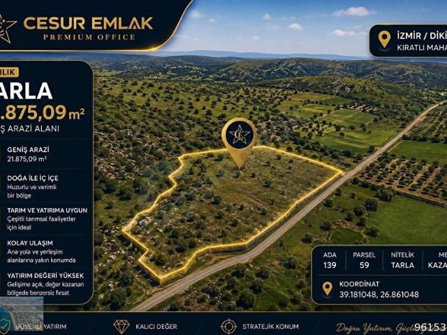 Dikili, İzmir içerisinde satılık Arsa