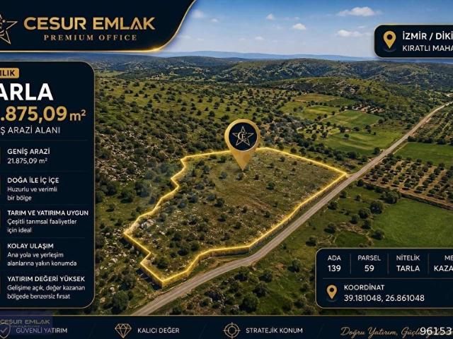 Kıratlı Mahallesi, Dikili içerisinde satılık Arsa