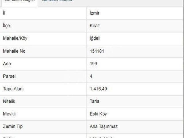 Kiraz, İzmir içerisinde satılık Arsa
