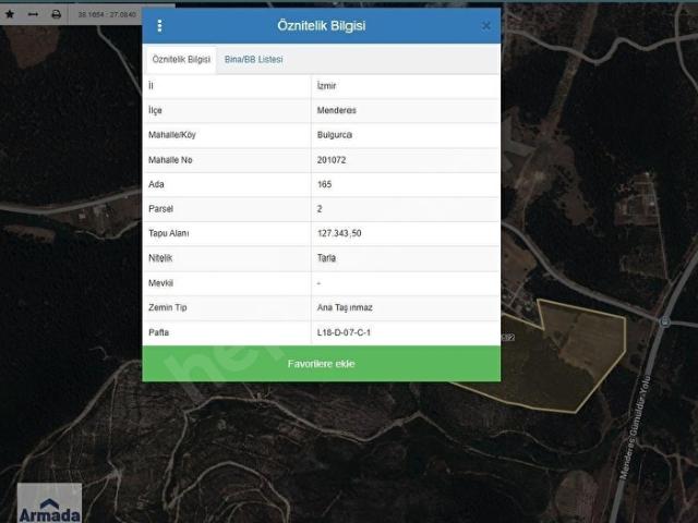 Menderes, İzmir içerisinde satılık Arsa